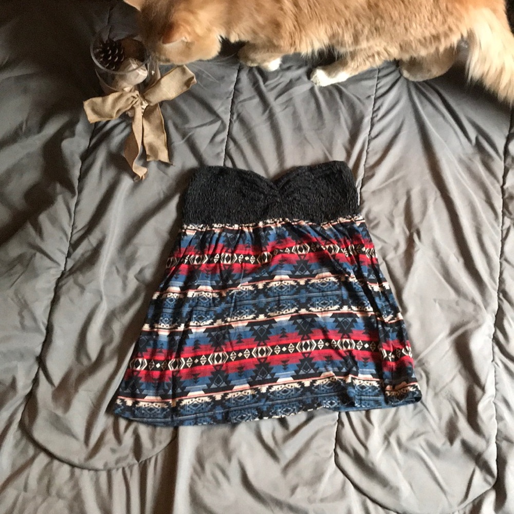 A Aztec-inspired sleeveless top